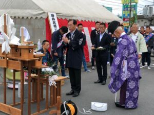 原田市長の玉串奉奠