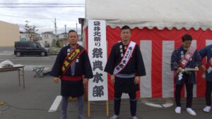 鈴木頭取と岡本祭典本部長